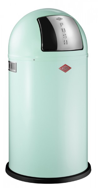 WESCO Abfallsammler Abfalleimer Mülleimer PUSHBOY MINTGREEN 50L, B 400mm, H 755mm