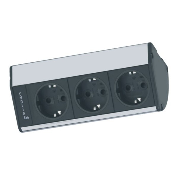 EVOline Dock cuisine 3-fach Steckdoseneinheit