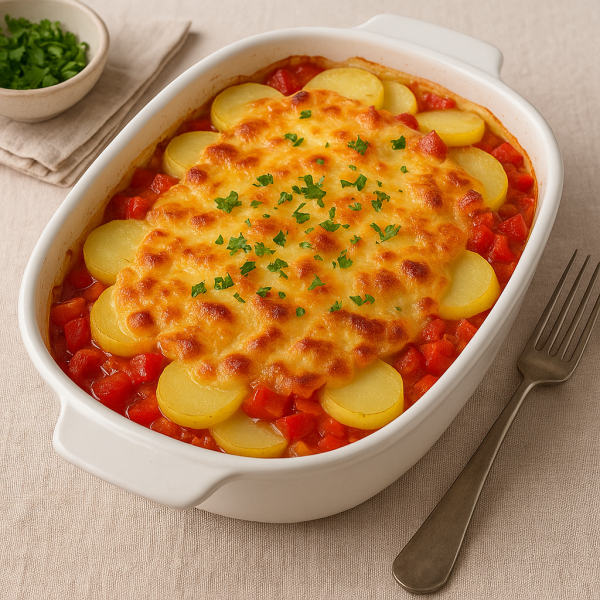 Letscho-Kartoffel-Gratin