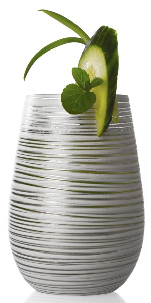 Becher/Tumbler-Weiß-Silber/ White-Silver-Twister