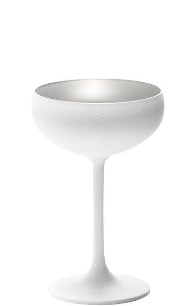 Sektschale-Weiß-Silber/White-Silver-Elements