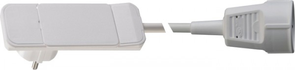 Plug, Hebel/Auswurfmechanik, weiß Anschlusskabel 1,5 m