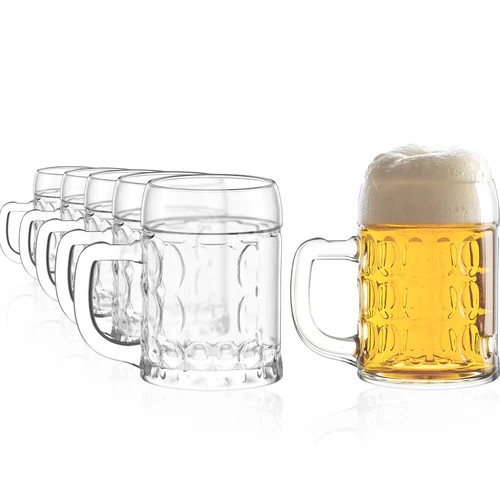 Stölzle Lausitz Bierkrug Kaiser 0,5 l 6er Set