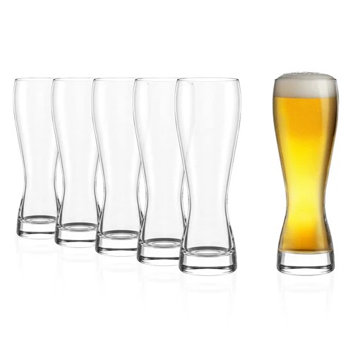 Weizenbierglas 0,5 l – 6er Set aus Kristallglas