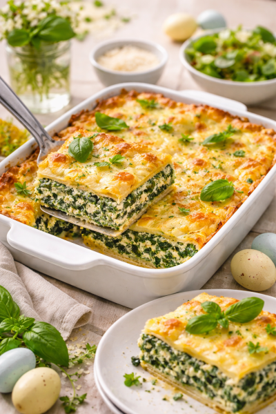 Spinat-Ricotta-Lasagne