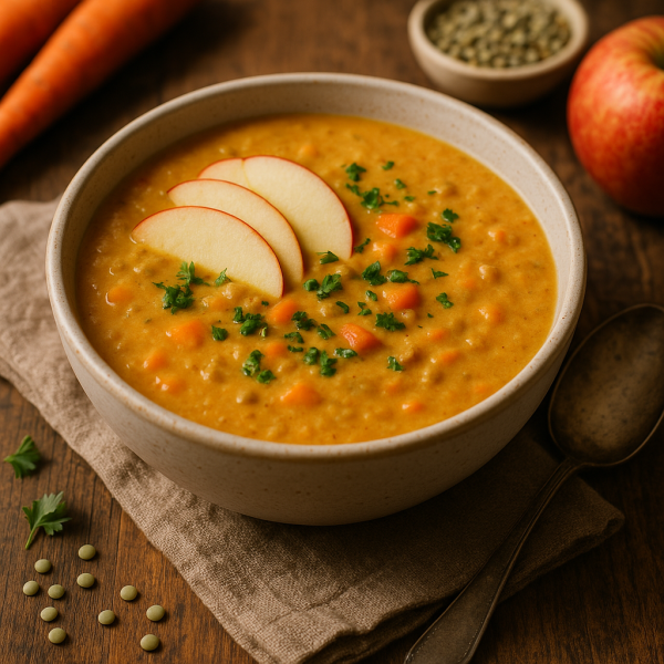 Cremige-Winter-Linsensuppe-mit-Karotte-Apfel