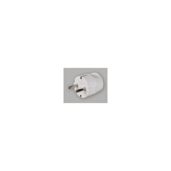 Schutzkontaktstecker weiß Schuko-Zentralstecker weiß