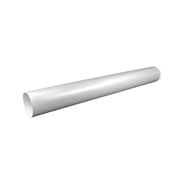 Rundrohr Ø 125 mm Kunststoff weiß 1000 mm