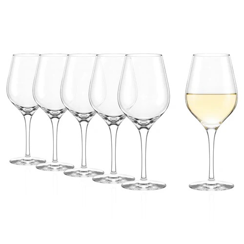Weißweinglas Exquisit 6er Set aus Kristallglas