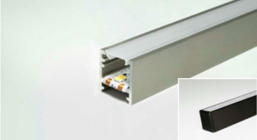 LED Leuchtprofil Bali 15x14 Aufbau Aluminium EV1 L:2500 mm-Copy