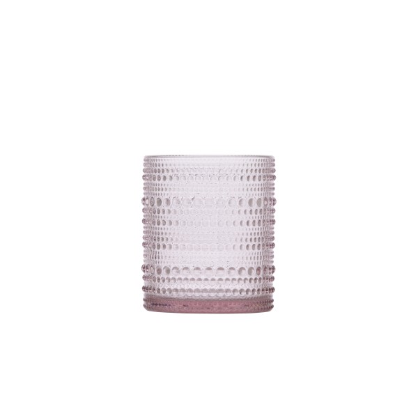 D&V Jupiter Pink DOF Glass 10oz (.30L) 7.5x9.5cm