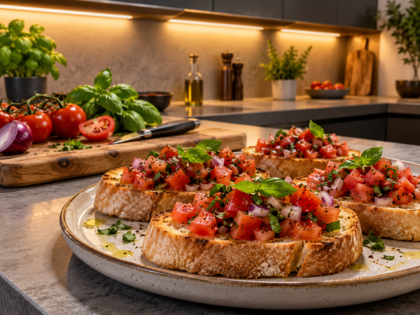 bruschetta-tomaten-kraeuter-unterbauleuchten-kueche-jpg
