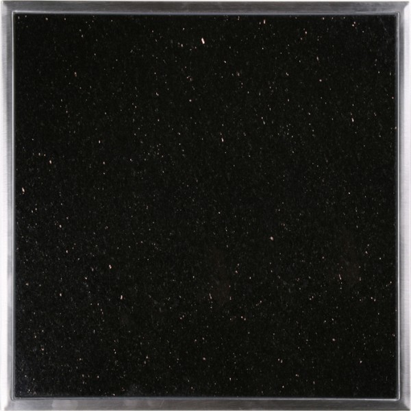 Granitfeld mit Edelstahlrahmen 250 x 250mm, Galaxy Star