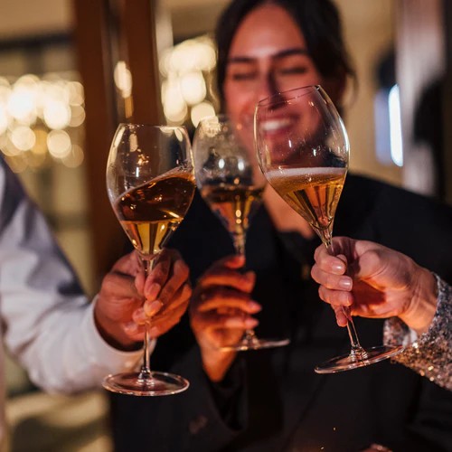 Stölzle Lausitz Fino Champagnerglas 425 ml 6er Set – Prestige Line Kristallglas