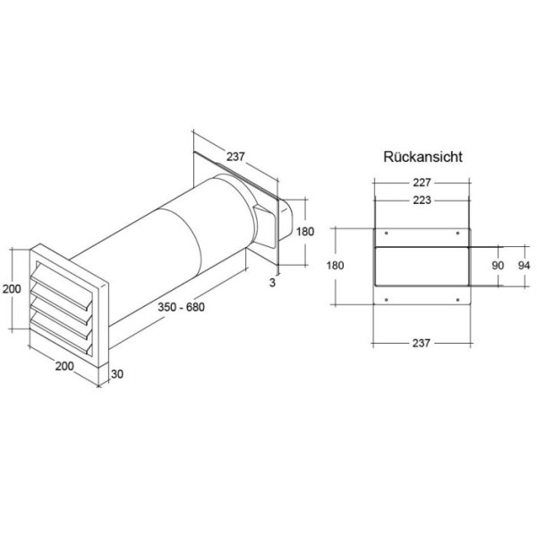 Aeroboy 125 Energiespar-Mauerkasten Mit Edelstahlgitter – Spart Bis 30% Energie