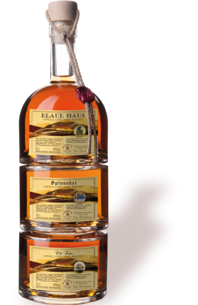 Whisky Stapelflasche 3 x 0,2l - Single Cask Malt Whisky