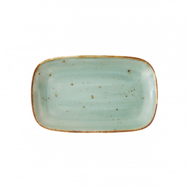 TC Erthe Celadon Rect.Coupe Platter 11x7" (28x17.5cm)