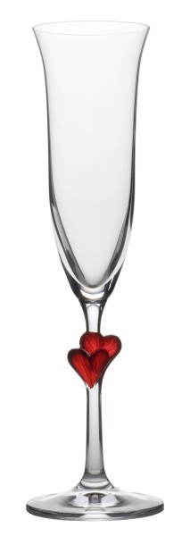 L`AMOUR Champagnerglas rot 2er Set