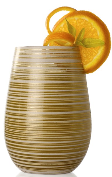 Becher/ Tumbler -Weiß-Gold / White-Gold-Twister