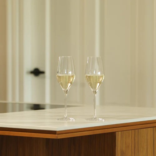 Champagnerglas Exquisit 2er Set aus Kristallglas