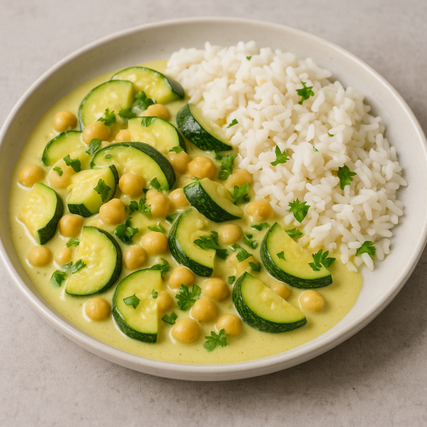 Zucchini-kichererbsen