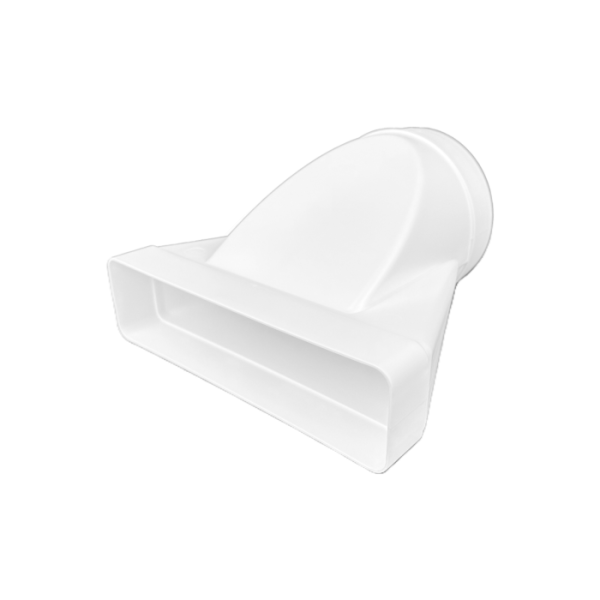 Übergangsstück Flach/Rund Ø 125 mm Kunststoff